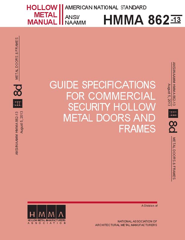 Guide Specifications For Commercial Security Hollow Metal Doors & Frames